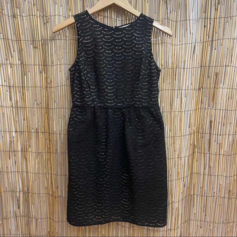 Ann Taylor Loft Women’s Petite Black & Cream Sleeveless Dress Size 2P - Picture 3 of 6